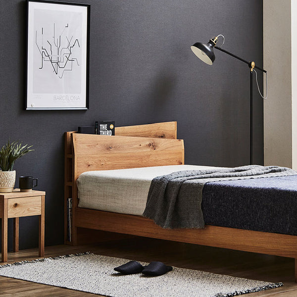 レオニ ベッドフレーム #オーク #セミダブル #スノコ