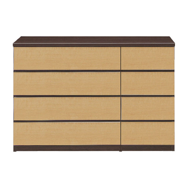 バンビⅡ チェスト 幅120㎝ #ナチュラル×ブラウン