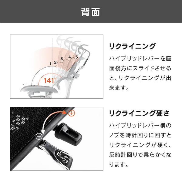 エルゴヒューマン エンジョイⅡ ロータイプ #レッド×グレー #ウレタンキャスター