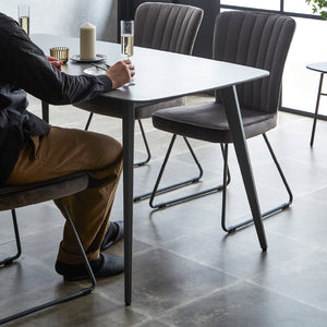 ピエール ダイニング5点セット (DT/チェア4脚) #幅150㎝