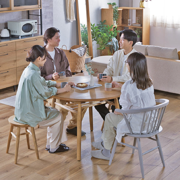 Logieシリーズ：ダイニングテーブル丸105cm #高さ40cm