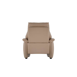 ルーシェ 1人掛けソファ 幅82cm ファインレザーテックス #FLT01フォギーグレージュ