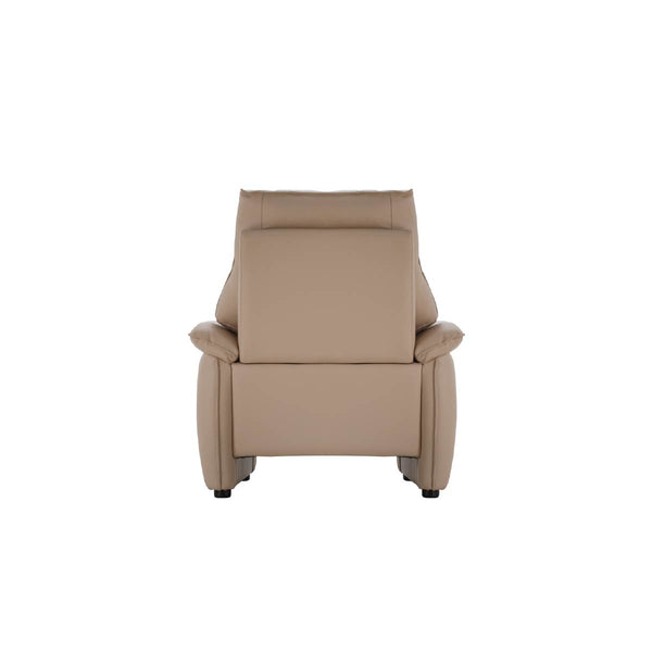 ルーシェ 1人掛けソファ 幅82cm ファインレザーテックス #FLT01フォギーグレージュ