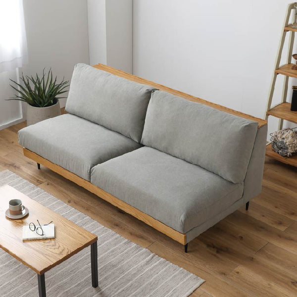 ムーディ 3人掛けソファ 幅180cm お掃除ロボット対応 カバーリング #アイボリー