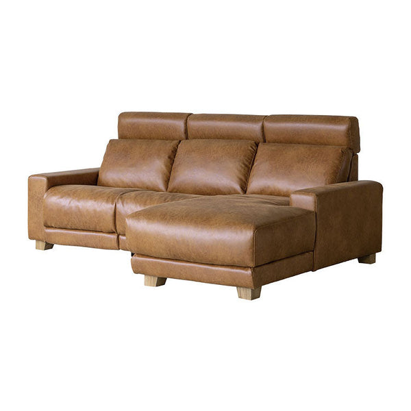 肘横のスイッチで座姿勢の切り替えができる電動リクライナーソファ。 #Default Title