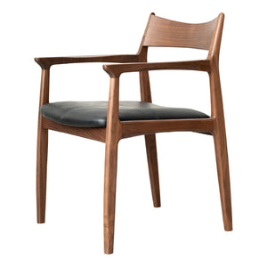 オーウェンⅡ ダイニングチェア #ウォールナット #肘あり