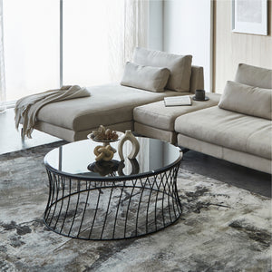 ヒートソーク加工を施した安全な強化ガラス仕様。※100％破損しない事を保障するものではございません。 #ブラック