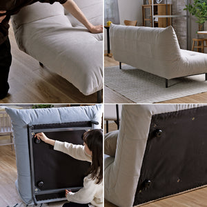 プラリネ② シェーズソファ #セメント