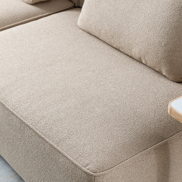 ※こちらの画像はサンドベージュです。 #サンドベージュ #ブークレ生地