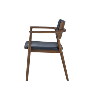 カストロ ダイニングチェア #ブラウン色/合皮ブラック