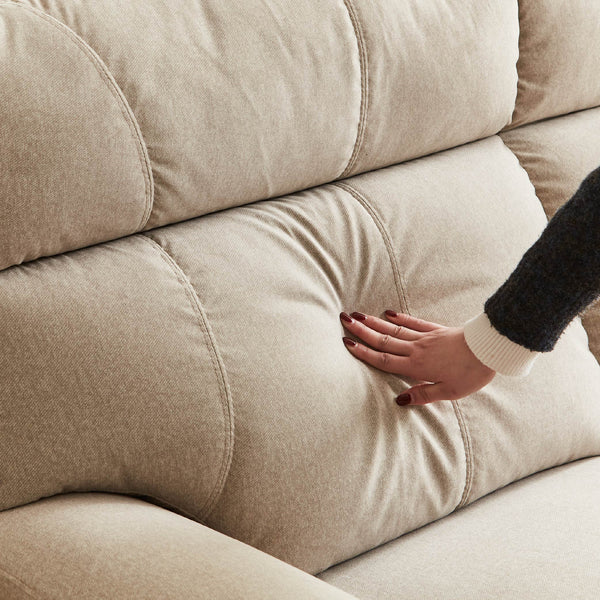 レイリ ３人掛けソファ 幅184.5㎝ #ベージュ