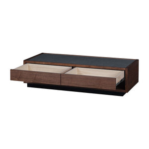 ティカ センターテーブル 幅122cm 引出付 国産 ウォールナット #Default Title