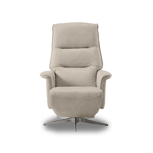 エレノア　電動パーソナルチェア　幅74cm #PLT111 プラチナグレー（プライムレザーテックス）