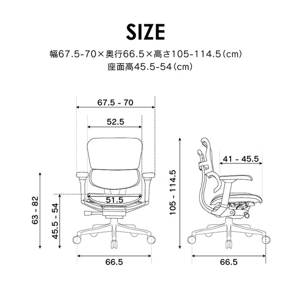 【数量限定】 エルゴヒューマン プロⅡ ロータイプ #レッド×ブラック #ウレタンキャスター