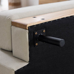 バスク 2.5人掛けソファ キャンバス #アイボリー