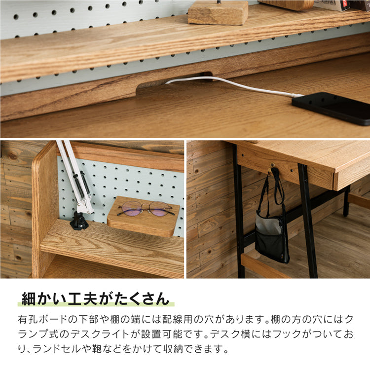 【桃柑ママ】省スペースデスク（ミドルブラウン） MINT（家具、インテリア） 折り畳みデスク 折りたたみデスク