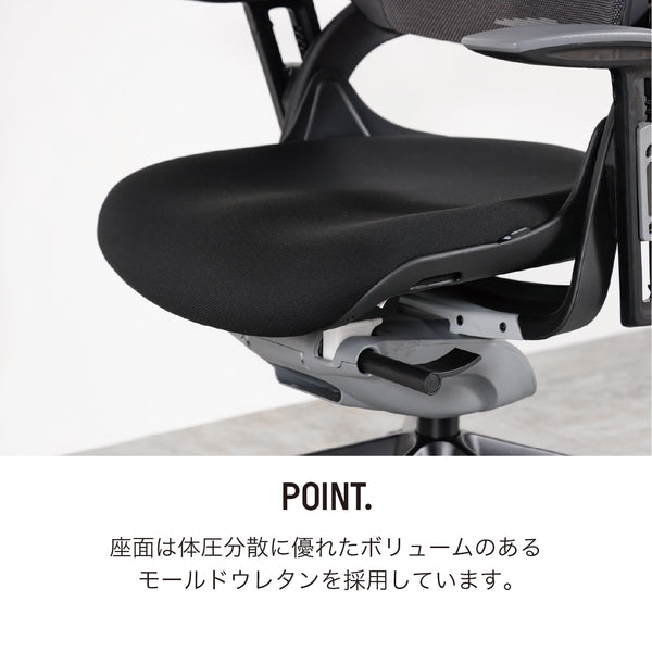 ワウ オフィスチェア ローバック #ブラック