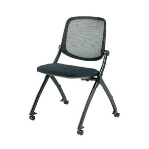 ミンスク オフィスチェア 肘なしタイプ #ブラックフレーム×ブラック