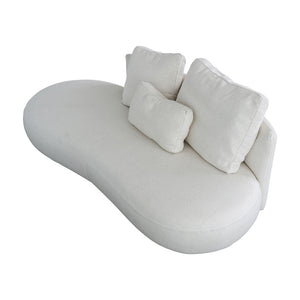 マフィー アームレスソファ 幅199cm #ルーケホワイト #右