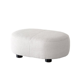 アールド オットマン ソファ 幅97cm #ルーケホワイト