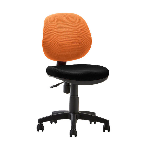 カララチェア オフィスチェア #背：オレンジ 座：ブラック #肘なし