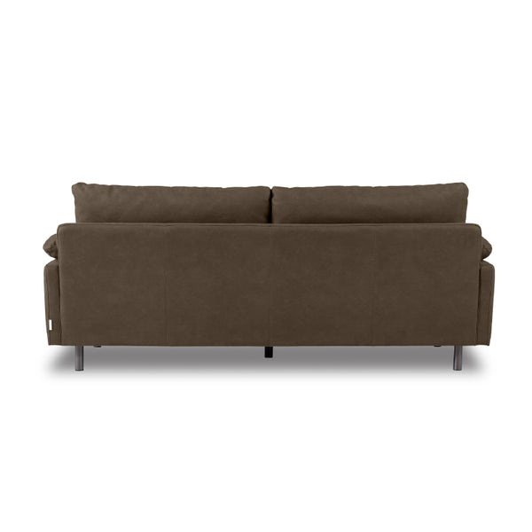 クワトロベリーニ　3人掛けソファ幅200cm #PLT112 ヨーロピアングレー（プライムレザーテックス）