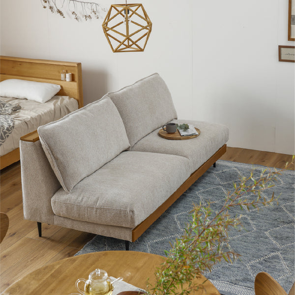 アリシア 3人掛けソファ 幅180cm #モスグリーン【ペットフレンドリー生地】