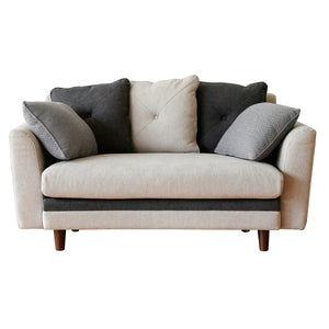 モンロー 2人掛けソファ 幅138.5cm #グレー/ネイビー