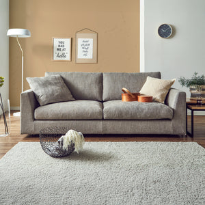 デパラ　3人掛けソファ #A41 カスタード（ファブリックAランク）