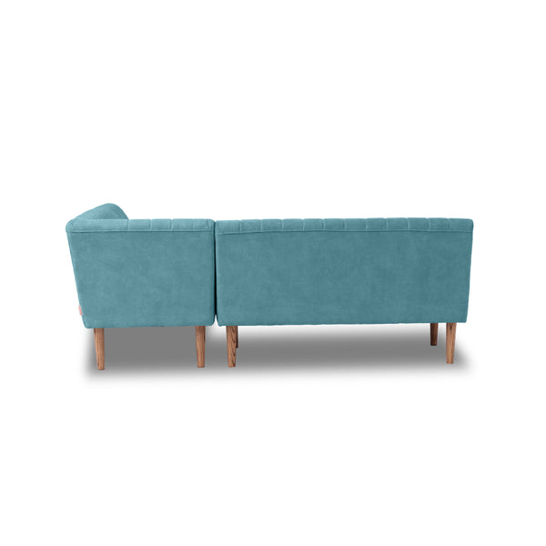 ソルナ　LDソファ　幅187cm #LT01 キャメル（レザーテックス アニリン） #左カウチ