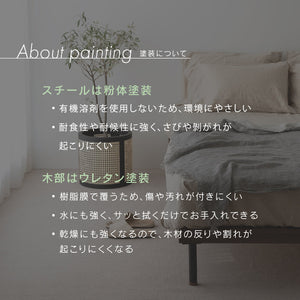 ユニック ベッドフレーム ヘッドレスタイプ #オーク #シングル