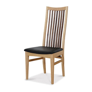 メトロ ダイニングチェア ハイバック #オーク × ウォールナット