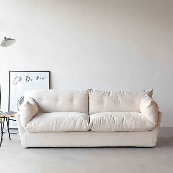 ジャン 3人掛けソファ #アイボリー