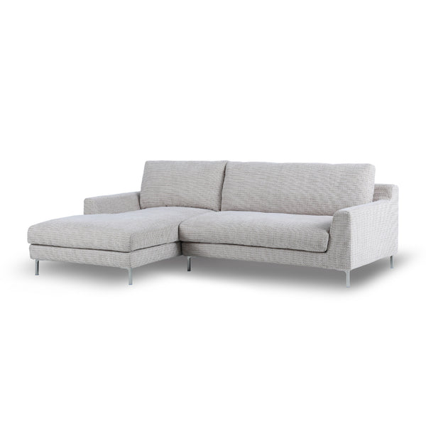 シルキーグレージュ #F53 シルキーグレージュ（ファブリックBランク） #右カウチ