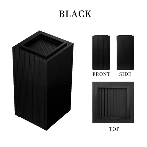 ゴミ箱 ZitA SQUARE #ブラック