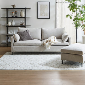 直線的で無駄のないスクエアなフレーム。 #A41 カスタード（ファブリックAランク）