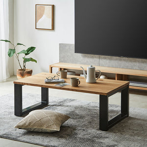 デクタ センターテーブル 幅110cm #ウォールナット #スチール脚A