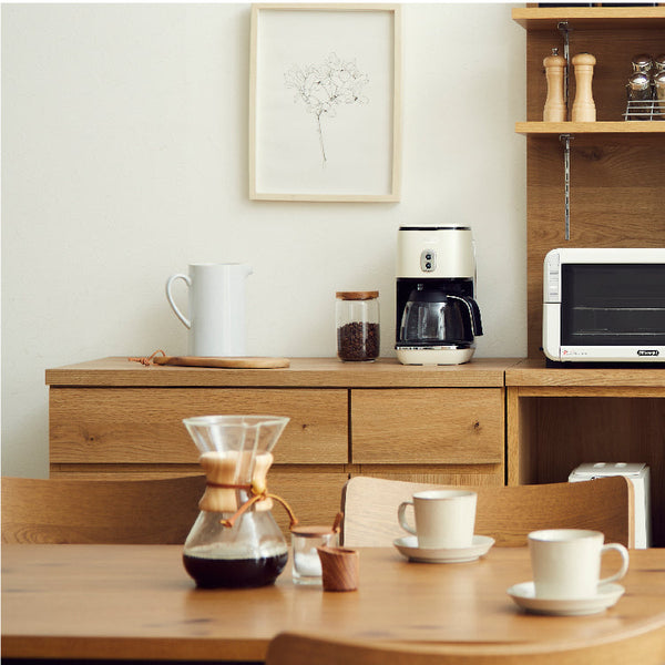 アンクル カウンター 幅90cm 棚板可動式 フルオープンレール #Default Title