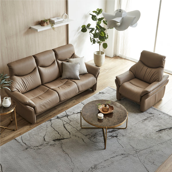 3人掛け＋1人掛け / FLT03ミルクグレージュ #FLT08フレイムレッド