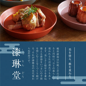 ◆ 漆器ギフト 3点セット 越前漆器 食洗器対応 ギフトブックス入 平皿 深皿 漆琳堂 #Aセット