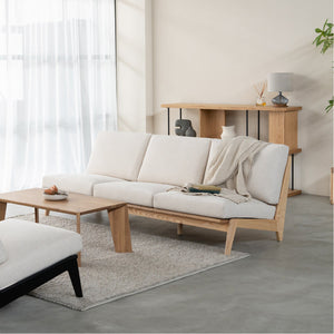 コレイト 3人掛けソファ 木製フレーム #アッシュ