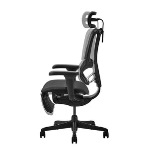 エルゴヒューマン FIT2 Lite オフィスチェア オットマン付 #ブラックフレーム×ブラック