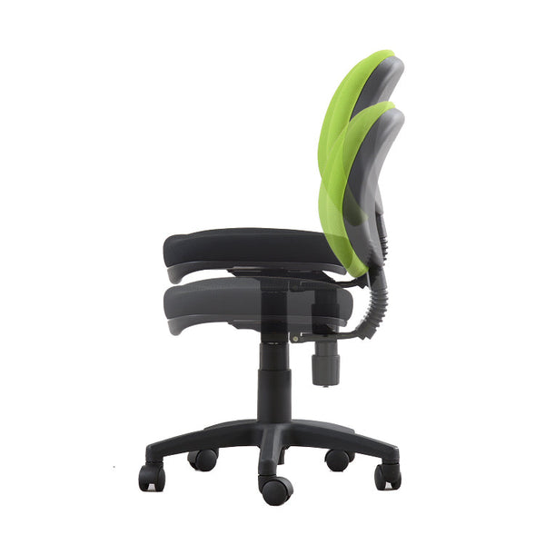 背：グリーン、座：ブラックのイメージ画像です #背：オレンジ 座：ブラック #肘なし