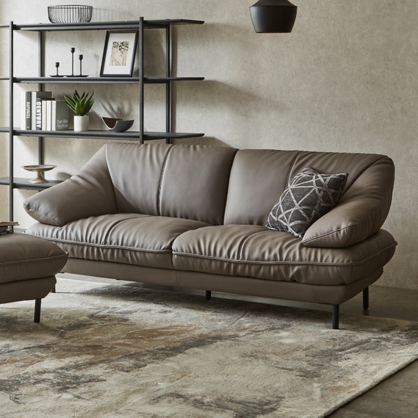 ３人掛け / SILT24スレートグレー #SILT24 スレートグレー（シルキーレザーテックス）