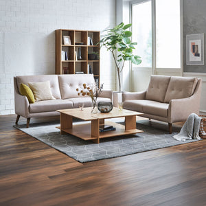 幅が180cmとコンパクトなため、お部屋のスペースを十分に活用できます。 #FLT83 シェルピンク（ユーロテック）