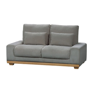 アイモ 2人掛けソファ 幅150cm ランバークッション付 #グレー