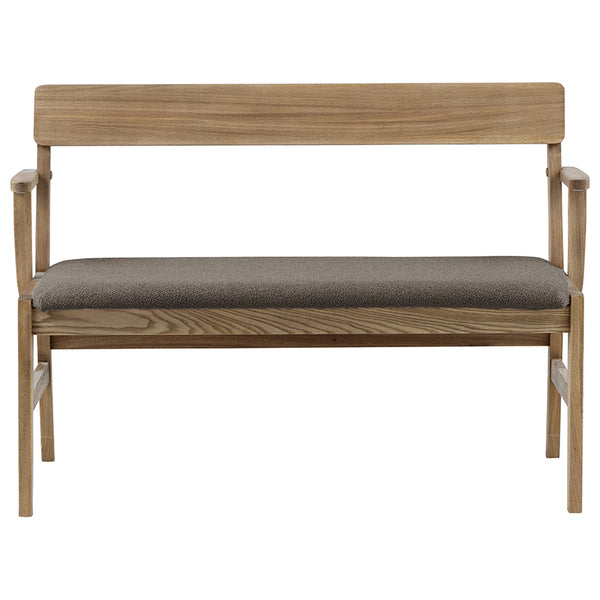 座面にはモコモコとしたブークレ調の生地を採用しています。 #サンドベージュ