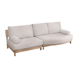 マナー④ カウチソファ 変形 幅242cm カバーリング #キャンバスアイボリー