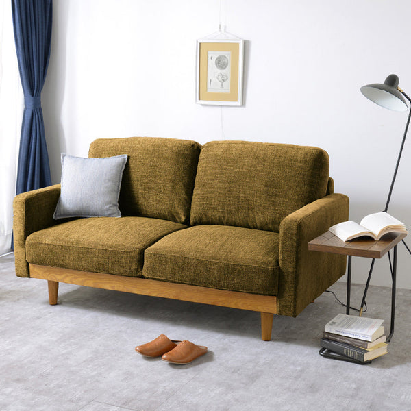 シュリンプ 2人掛けソファ 幅156cm 北欧 ヴィンテージ #ベージュ