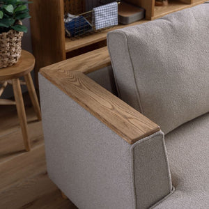 ペトル  カウチソファ #サンドベージュ #右カウチ